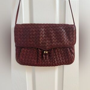 COSCI Woven Leather Purse in Pristine Condition